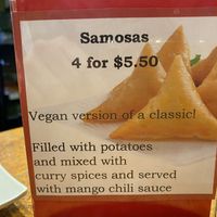  Yummy Vegan Samosa at Loma House Vegetarian Express in Edmonton
