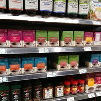 Teeccino options at West Village Market and Deli in Asheville