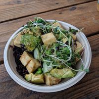 Vegan poke bowl, no onion at Kauai Poke Co in Koloa