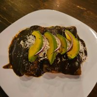 Portobello enchiladas at Paprika in San Miguel De Allende