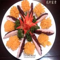 vegan food menu: bloom and rich at Rainbow Vegan Restaraunt in Anshan