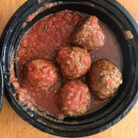 Veg meatballs at Gusto D'Oro Italian Cuisine in Yorba Linda