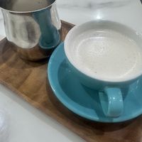 Chai latte with oat milk   at La Juiceria in Kuala Lumpur