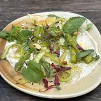 Creamy asparagus   at Les Filles Cafè in Barcelona