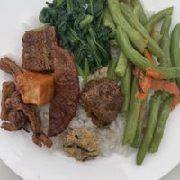 Buffet mix, only 30k, seen better portions though  at Quan Chay Khai Tam in Da Lat