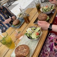 3 of the 6 vegan options  at Hans im Glück in Mannheim