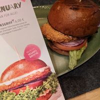 vegan burger at Hans im Glück in Mannheim