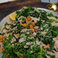 Caesar salad (vegan by default) at The Kaatskeller in Livingston Manor