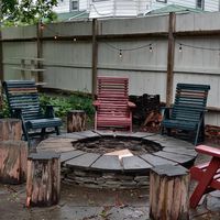 Outside seating at The Kaatskeller in Livingston Manor