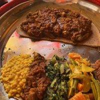 Vegetarische Probierplatte (is vegan)  at Afrika in Mannheim