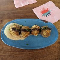 Mushroom croquettes at Buena Vida in Atlanta