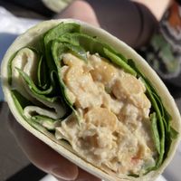Chickpea salad wrap  at Feel Good Smoothie Bar and Cafe in Oneonta