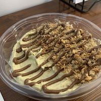 Special “Twix Bar” smoothie bowl at Feel Good Smoothie Bar and Cafe in Oneonta
