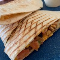 Buffalo cauliflower quesadilla   at Feel Good Smoothie Bar and Cafe in Oneonta