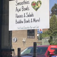Sign  at Feel Good Smoothie Bar and Cafe in Oneonta