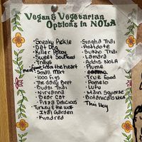 List of other vegan and veg-friendly places in the area 🥰 at Breads On Oak - Carondelet St in New Orleans