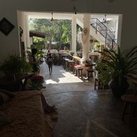 Courtyard to sit away from the busy street  at Yasmina's Itzalanyasayan in San Francisco