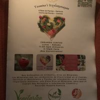 Dinner menue   at Yasmina's Itzalanyasayan in San Francisco