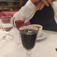 Walnut and cornel liqueur at Vakhos Taverna - Βάκχος Ταβέρνα in Delphi