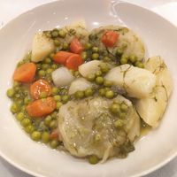 Artichokes with vegetables in lemon sauce at Vakhos Taverna - Βάκχος Ταβέρνα in Delphi