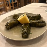 Vine leaves  at Vakhos Taverna - Βάκχος Ταβέρνα in Delphi