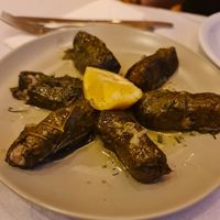 Stuffed vine leaves at Vakhos Taverna - Βάκχος Ταβέρνα in Delphi