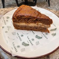 DELICIOUS carrot cake at Bahji Bakery Rosales in Bogota
