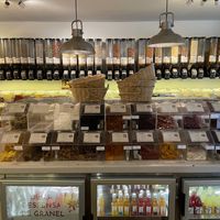 Bulk area in store at Bahji Bakery Rosales in Bogota