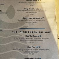 Menu options at Rock Salt in Phuket