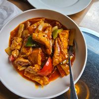 Tofu & veg in a spicy sauce at M&L Chinese in Dublin