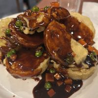 Deep fried aubergine Peking  sauce  at M&L Chinese in Dublin