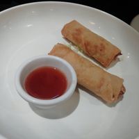 Spring rolls with sweet n sour sauce at M&L Chinese in Dublin