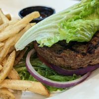 Vegan beyond burger at MIA - TGI Friday's - North Terminal in Miami