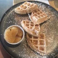 Vegan Waffles w/Apple  at Waffle Monkey in George Town