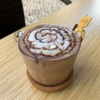 Hot chocolate  at Moko Veggie Café - Alvalade in Lisbon