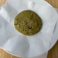 Matcha and chocolate chip cookie  at Moko Veggie Café - Alvalade in Lisbon