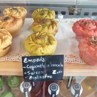 Savery pastries at Moko Veggie Café - Alvalade in Lisbon