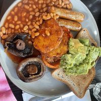 Full vegan breakfast (gluten free version)   at Farmhouse in Harrogate