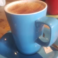 Chai oat latte at Farmhouse in Harrogate