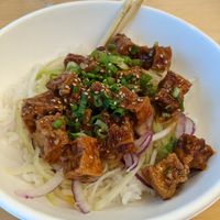 Spicy tofu bowl at MDW - Arami - TA in Chicago