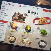 Vegan menu 2/2 at Ramen Zundo in Chatswood
