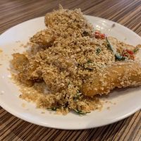 Cereal prawn at Zi Zai Vegetarian 自在齋 - Tampines in East Singapore