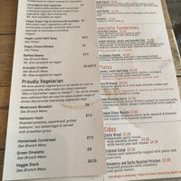 Menu at Baffled Coffee in Portsmouth
