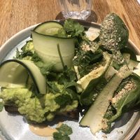 Amazing avocado toast at Zia in Paris