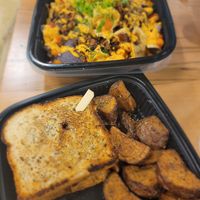 Jalapeño burger with fries and nachos at The Cul De Sac Kitchen in Indianapolis