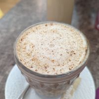 Pumpkin spice latte at Healthy Lounge in Antibes