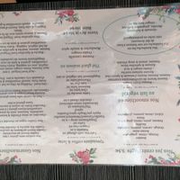 menu front at Healthy Lounge in Antibes