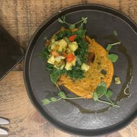 Jackfruit rosti  at Namaste@OMNOM in North London