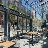 Terrace dining area   at Namaste@OMNOM in North London