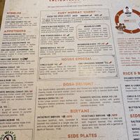 Summer 2022 menu is a complete change to the previous one. 🇮🇳 Good selection of gf dishes, personally I don’t see why dairy was added and vegan became vegan option  at Namaste@OMNOM in North London
